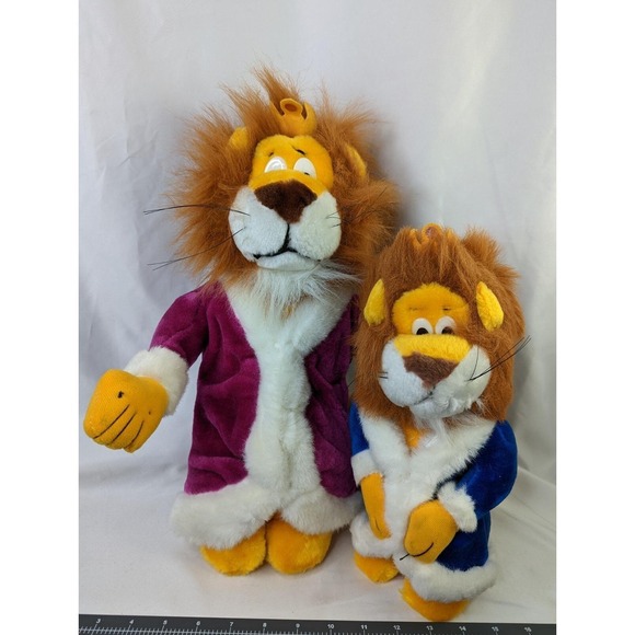 Liberty Toy Other - Liberty Toy Lion Plush Lot 16 12 Inch 1993 King the Jungle Crown Robe Stuffed
